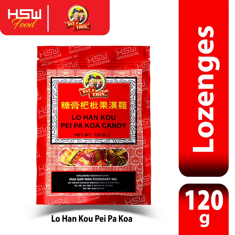 FAT & THIN LO HAN PEI PA KOA CANDY 120g hswfoodmart