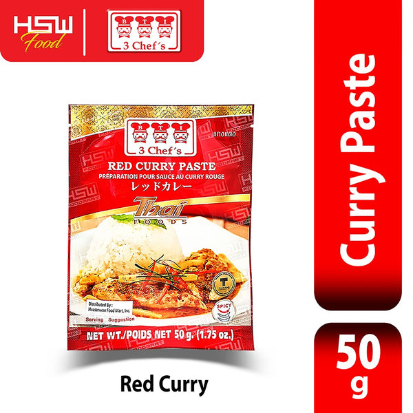 3 CHEFS RED CURRY PASTE 50g