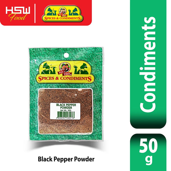 FAT & THIN BLACK PEPPER POWDER 50G