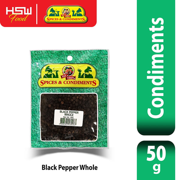 FAT & THIN BLACK PEPPER WHOLE 50G