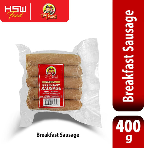 FAT & THIN BREAKFAST SAUSAGE 400G