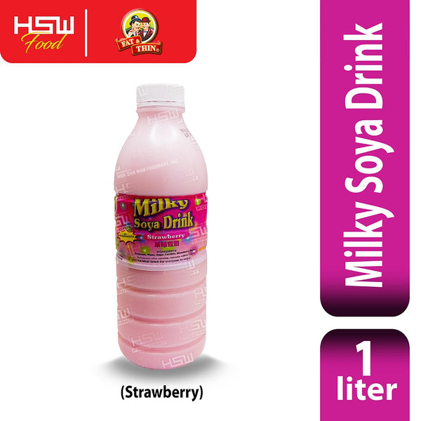 FAT & THIN MILKY SOYA STRAWBERRY 1L