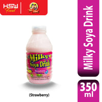 FAT & THIN MILKY SOYA DRINK STRAWBERRY 350ML