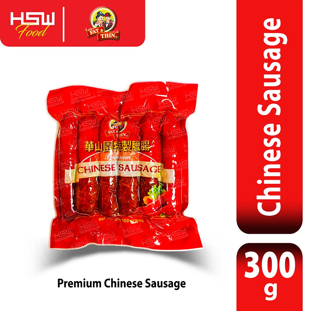FAT & THIN PREM. CHINESE SAUSAGE 300G – hswfoodmart