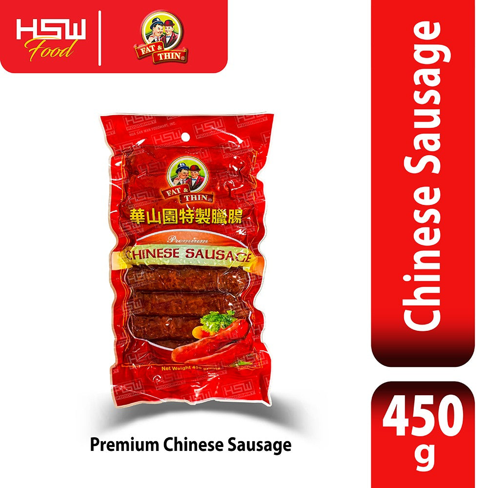 FAT & THIN PREM. CHINESE SAUSAGE 450G – hswfoodmart