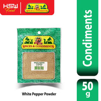 FAT & THIN WHITE PEPPER POWDER 50G