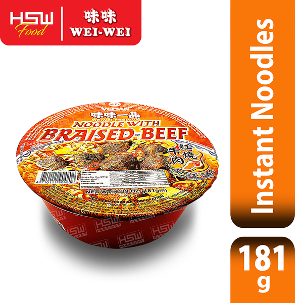 WEI WEI BIG BOWL BRAISED BEEF FLAVOR 181g